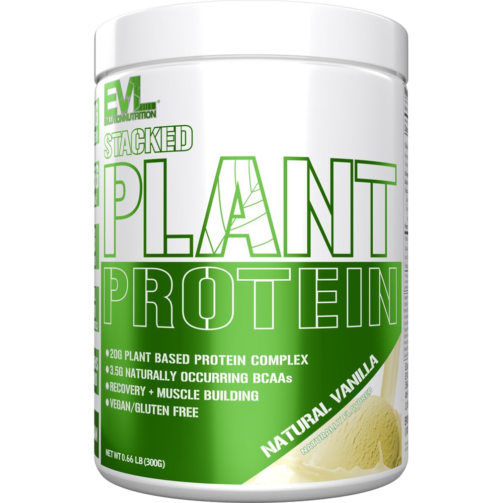 Evlution Stacked Plant Protein Powder 0.66 Pound (Pack of 1)