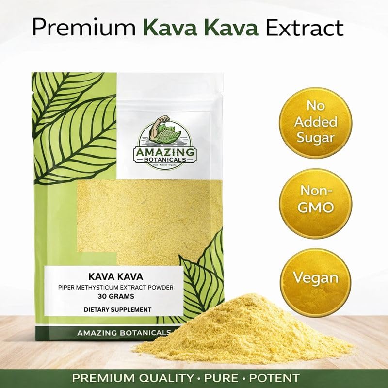 Amazing Botanicals Premium Kava Extract Powder 0.04 Ounce