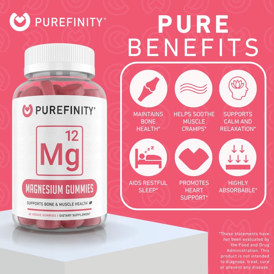 PUREFINITY Magnesium Gummies 60 Count