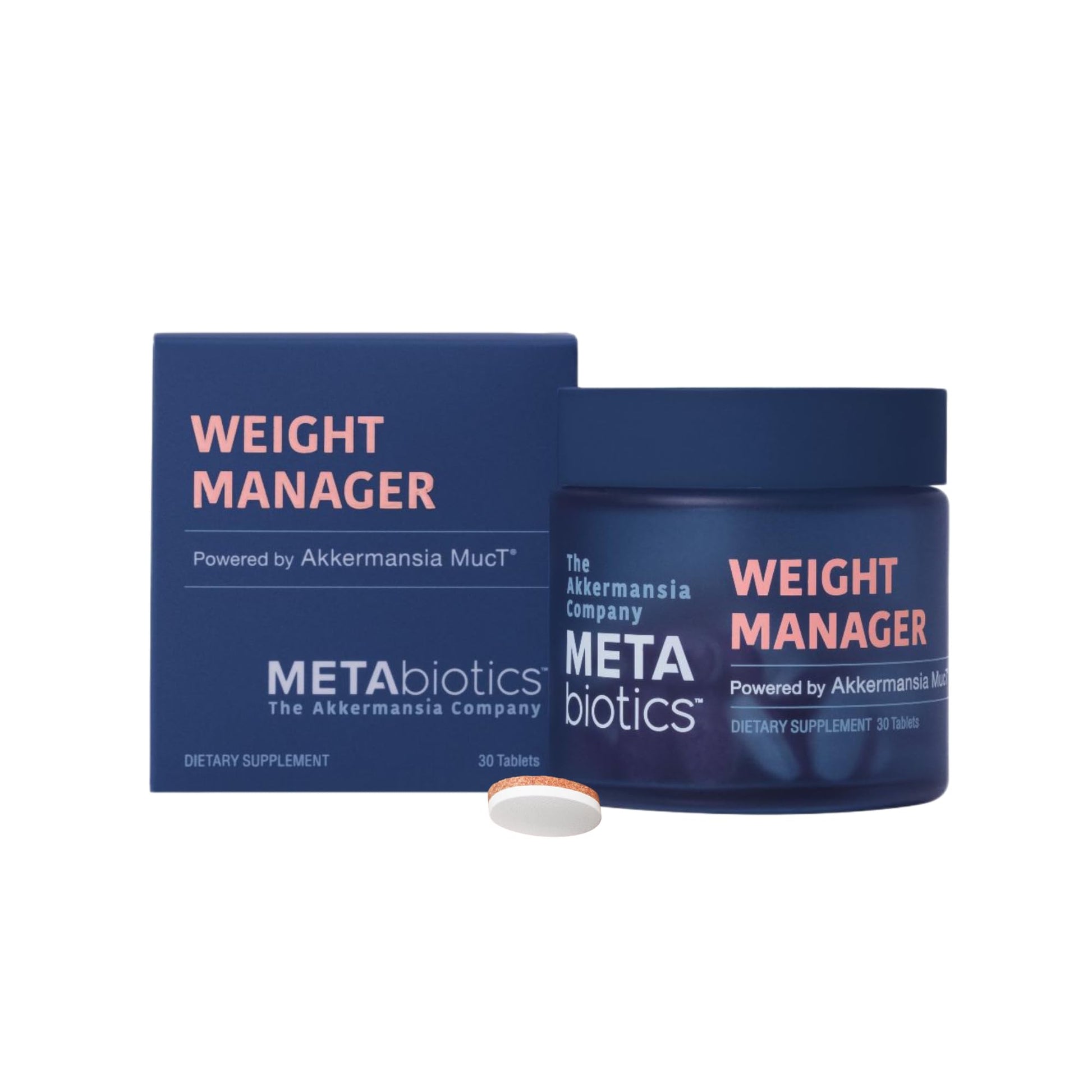METAbiotics The Akkermansia Company Weight Manager Supplement, Akkermansia MucT, GLP-1, 1 Tablet