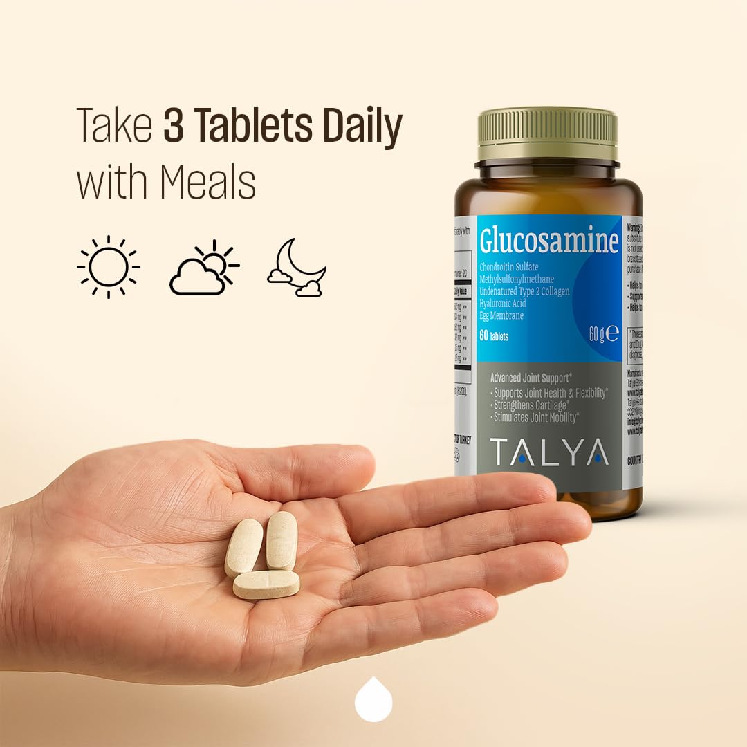 TALYA Glucosamine Supplement 1500 mg Tablet, 60 Tablets