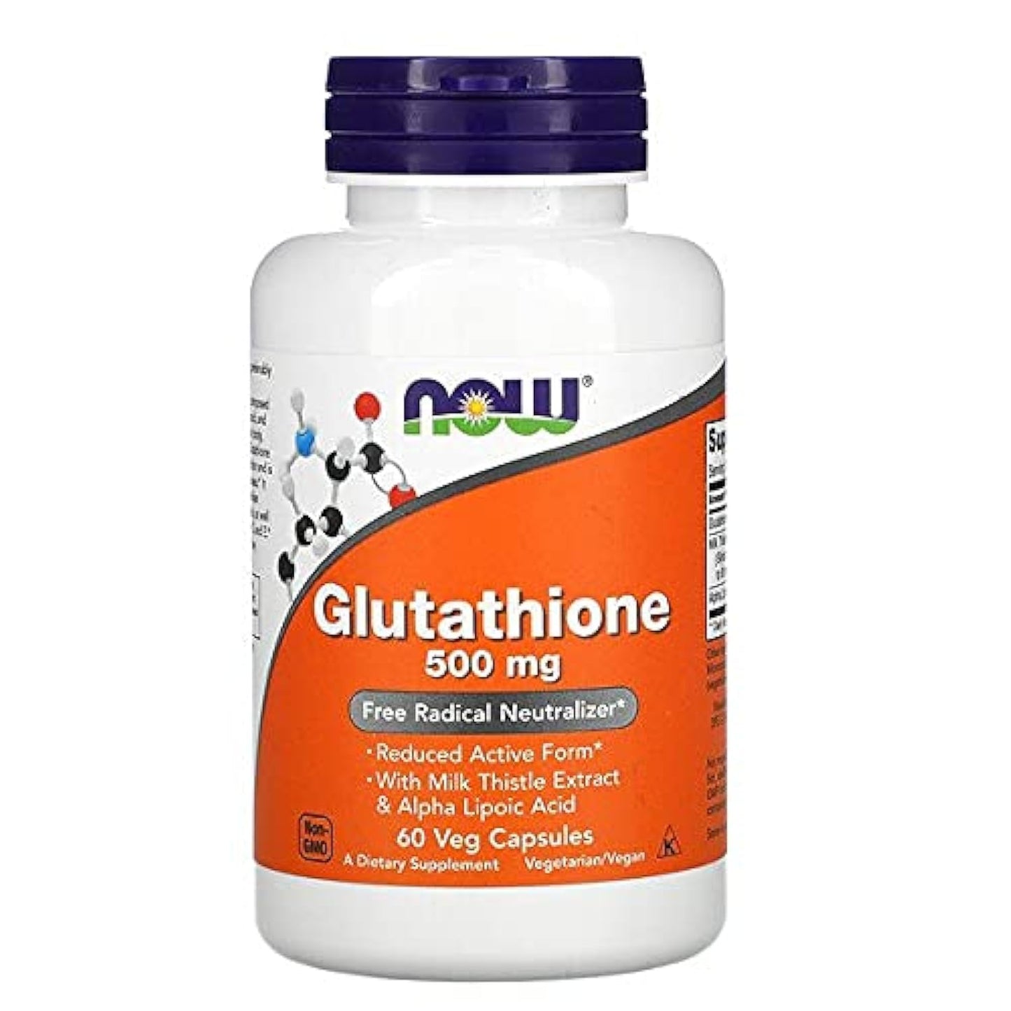 NOW Foods Glutathione Cellular Antioxidant 500 mg Softgel, 60 Count