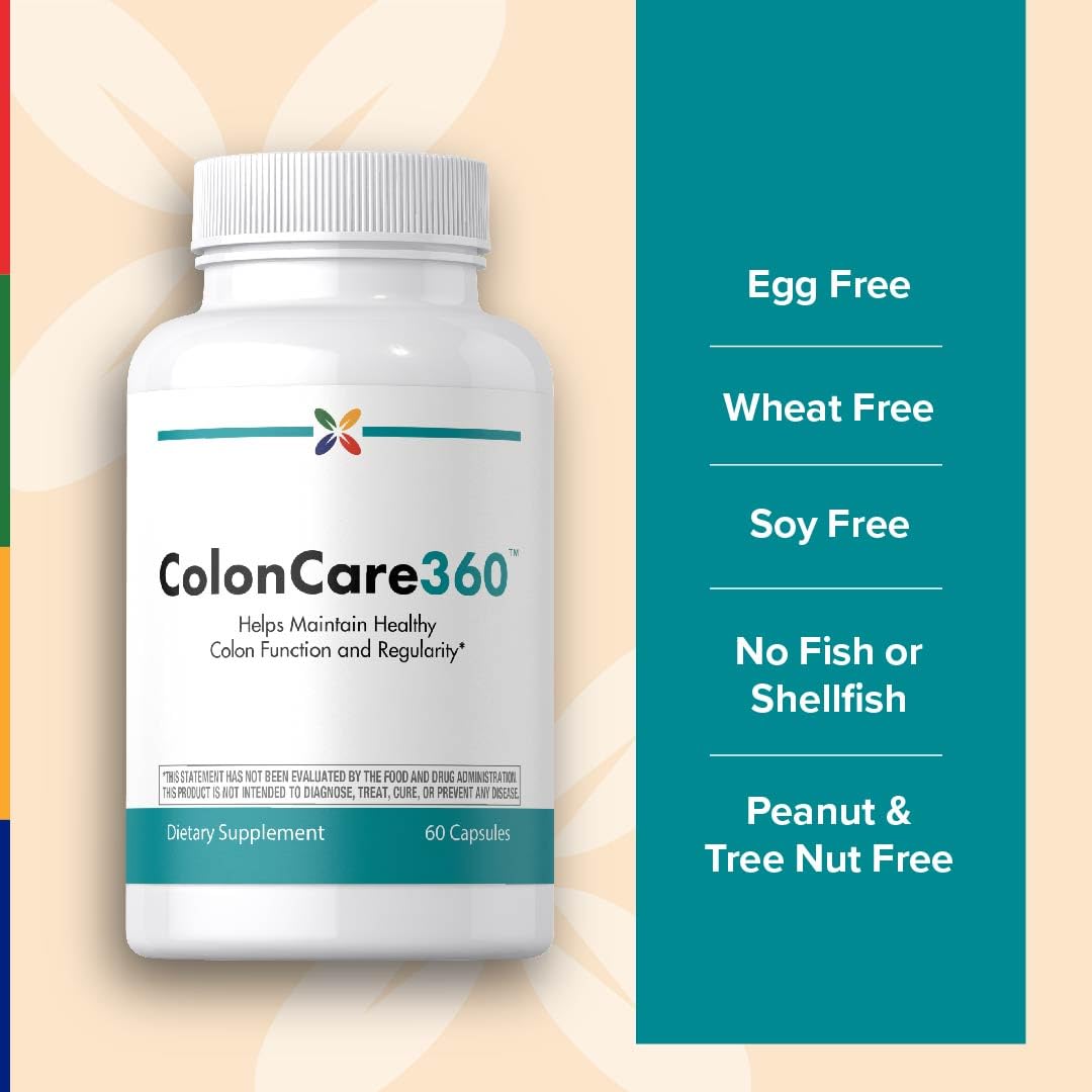 Stop Aging Now Colon360 Colon Health Support Supplement Capsules, 60 Count