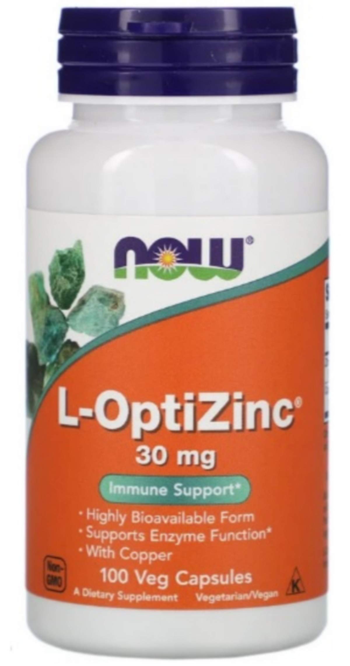 NOW Foods SPO Optizinc 30mg Copper Capsule, 1 Count