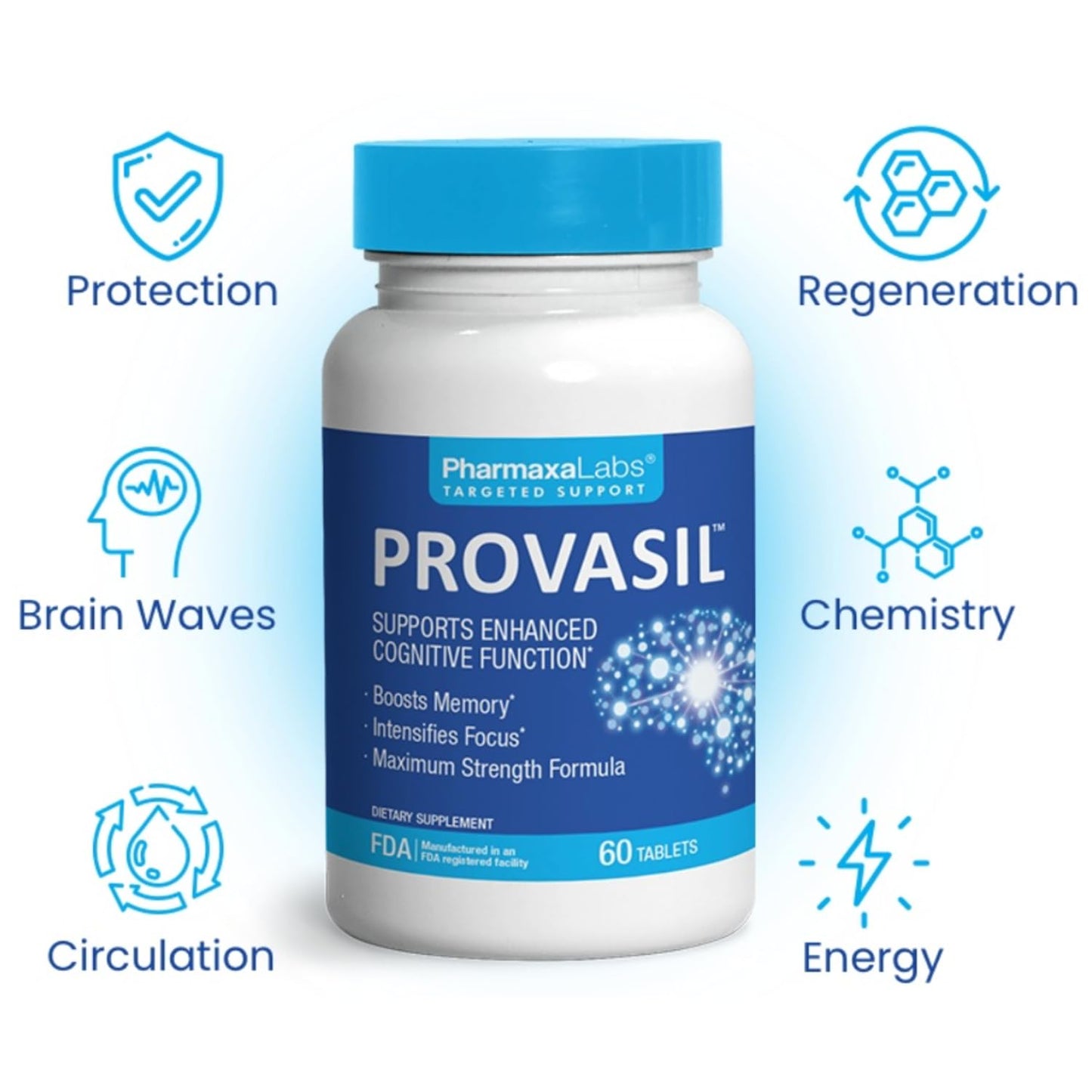 Provasil Boost Memory Intensifies Focus Increase Mental Performance 60 Capsules