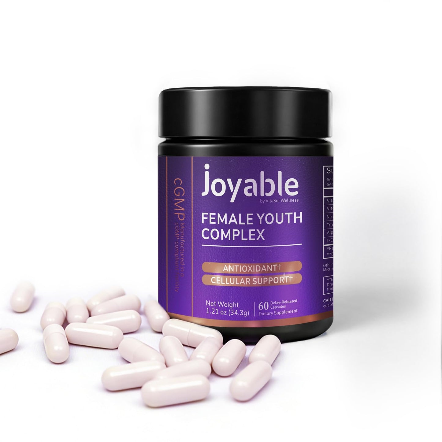 joyable by VitaSol Wellness Female Youth Complex 60 Capsules