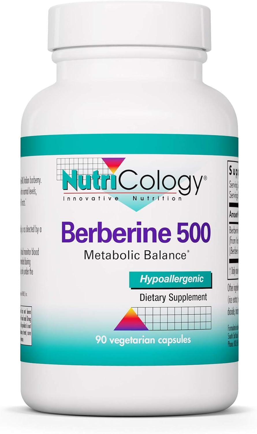 Allergy Research Group Berberine 500mg Supplement Capsule, 90 Count