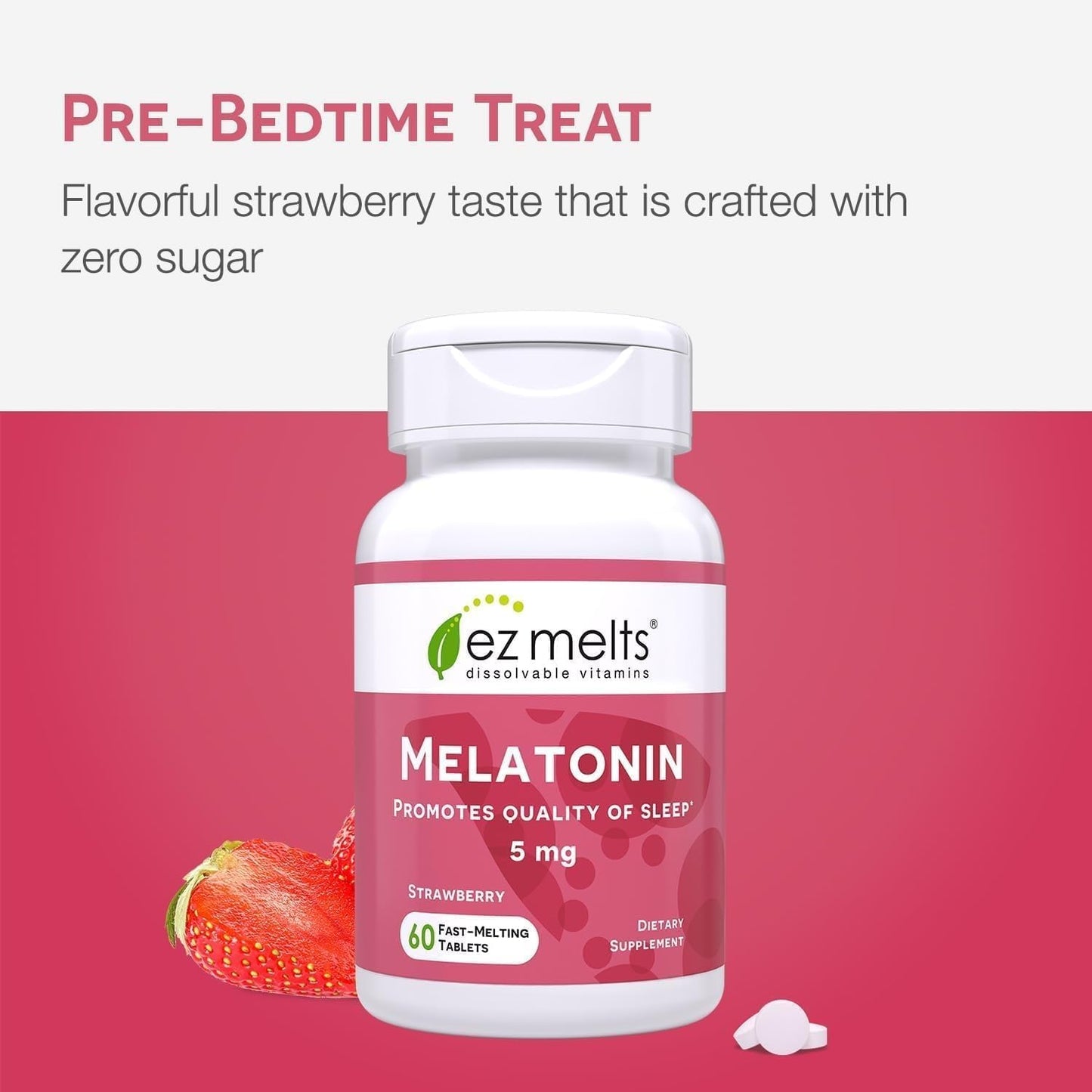 EZ Melts Melatonin Sleep Support 120 Tablets