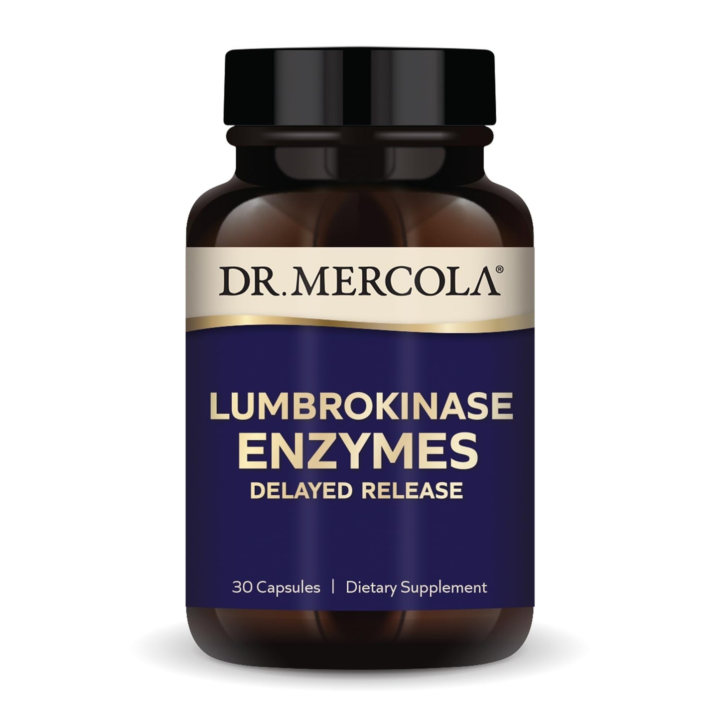 Dr. Mercola Lumbrokinase Enzymes Capsules, 30 Capsules