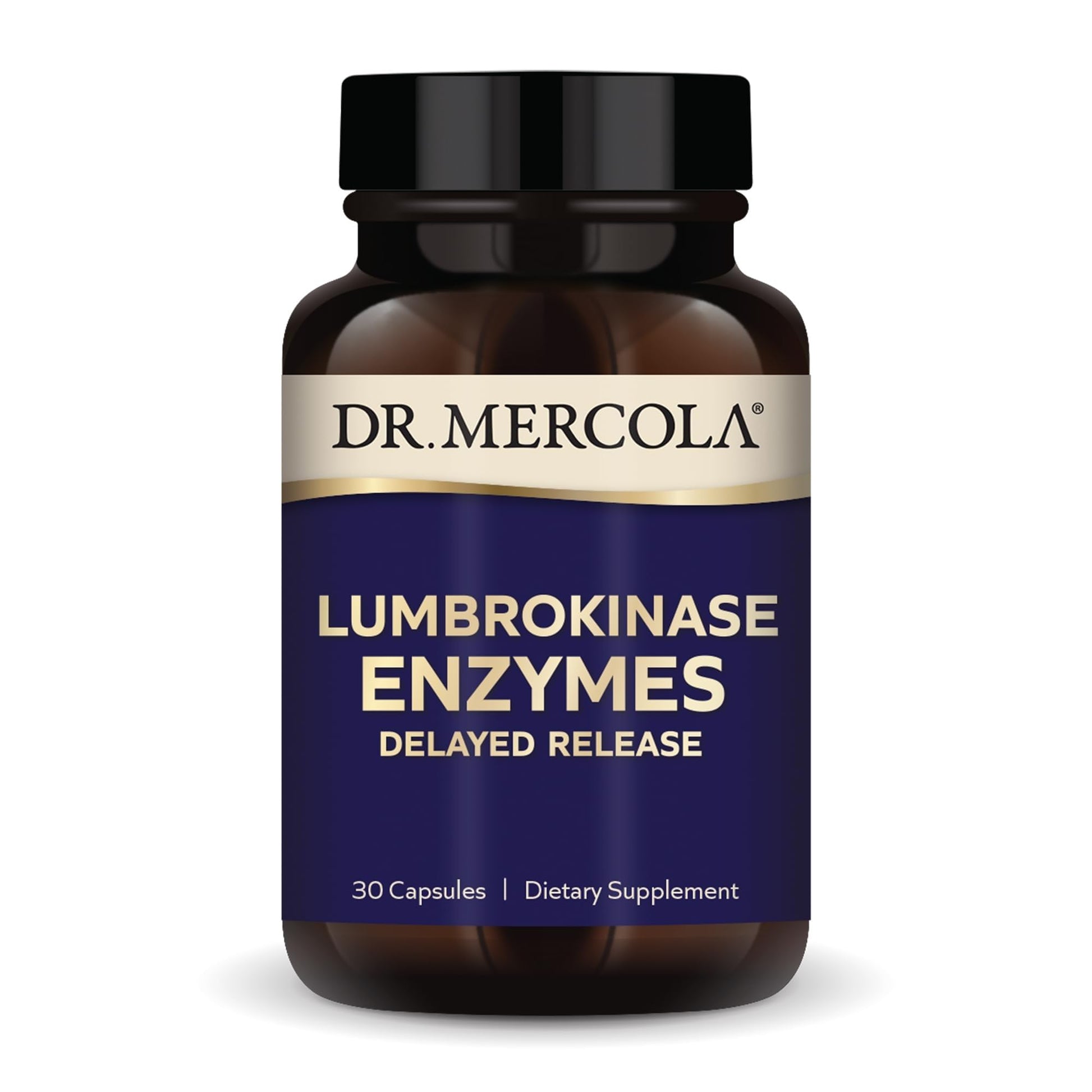Dr. Mercola Lumbrokinase Enzymes Capsules, 30 Capsules