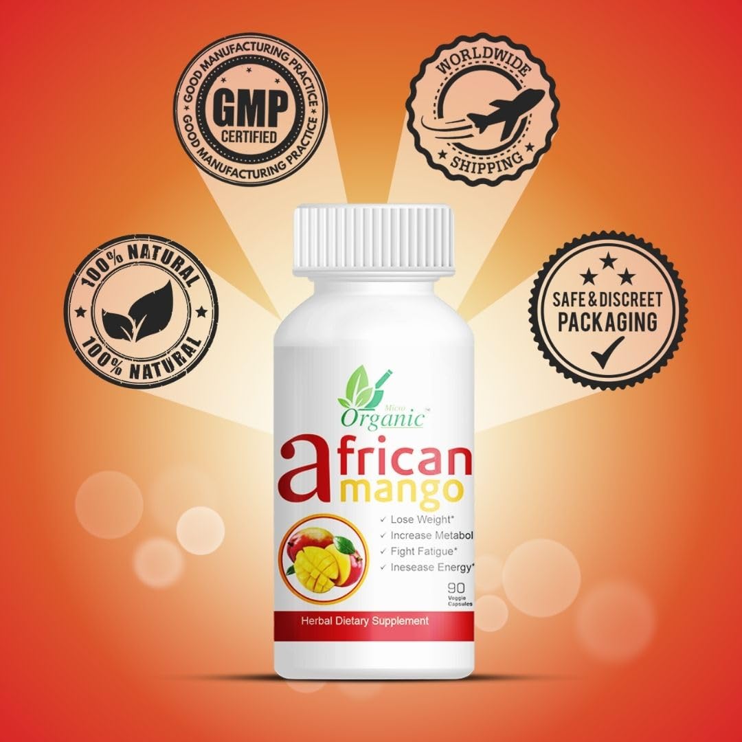 Generic African Mango Seed Extract 480mg with Magnesium Stearate Capsules, 180 Count