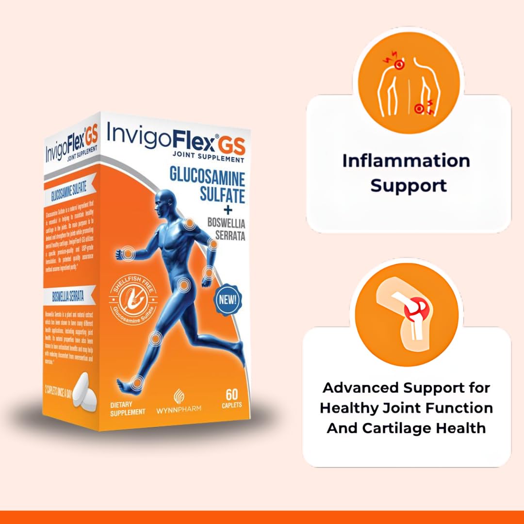 INVIGOFLEX Glucosamine Sulfate Caplets 60 Count