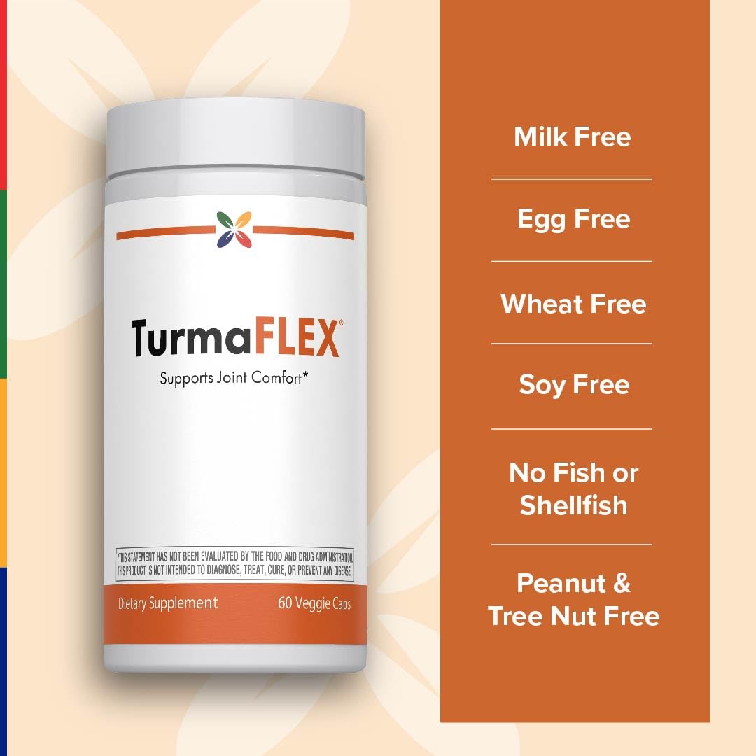 Stop Aging Now TurmaFlex Turmeric Curcumin Supplement 60 Capsules