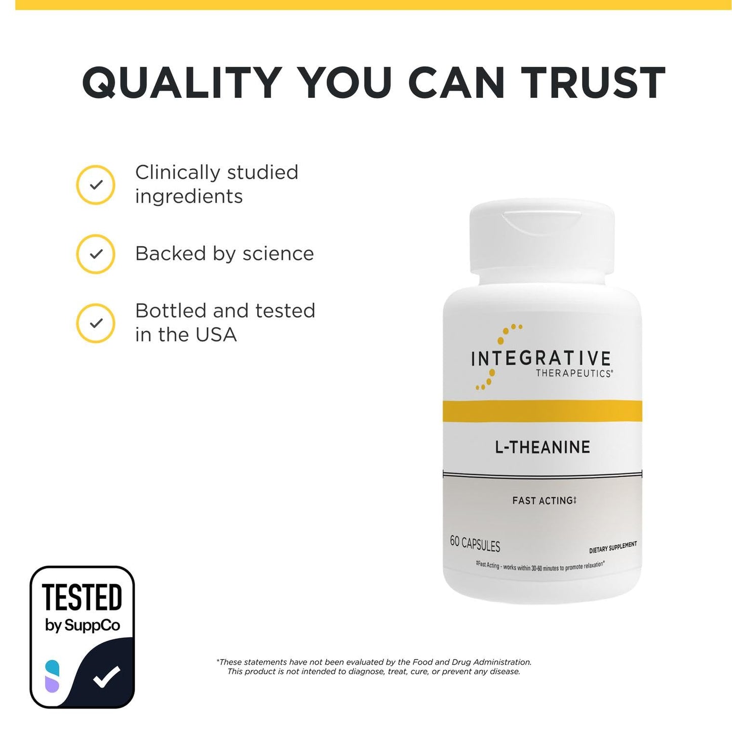 Integrative Therapeutics L-Theanine Capsule 60 Capsules