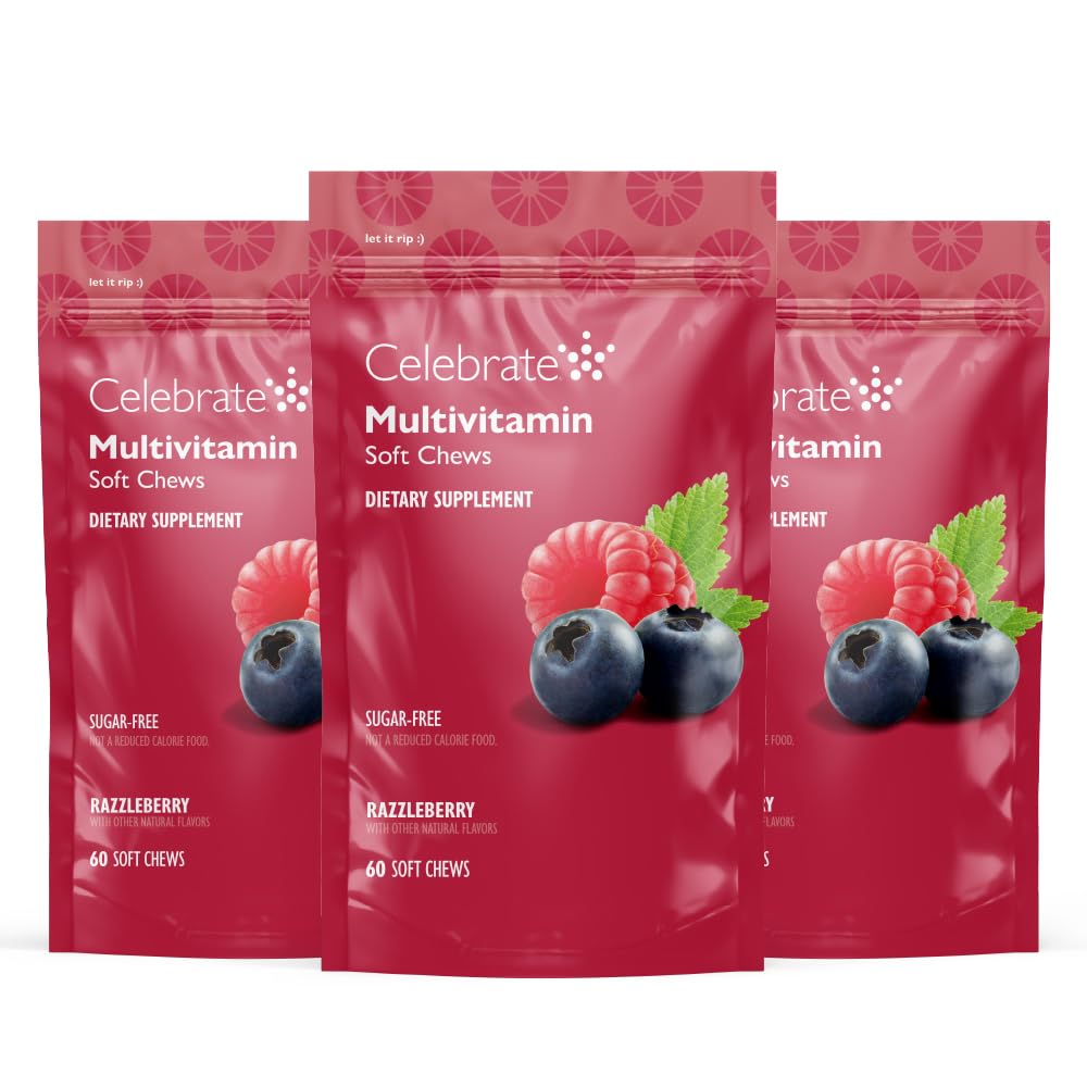 Celebrate Bariatric Supplements Bariatric Multivitamin Soft Chews Gummies, 180 count