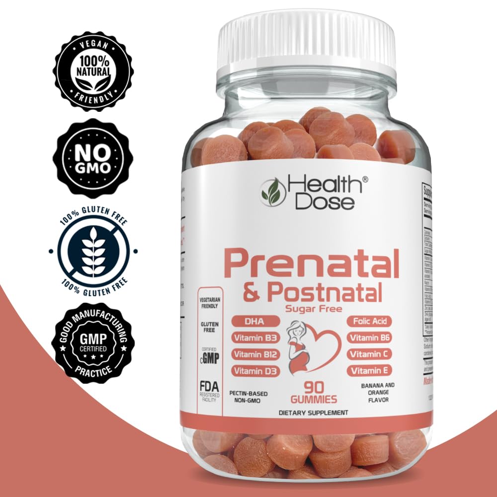 Health Dose Prenatal/Postnatal Complex Supplement Gummy, 90 Gummies