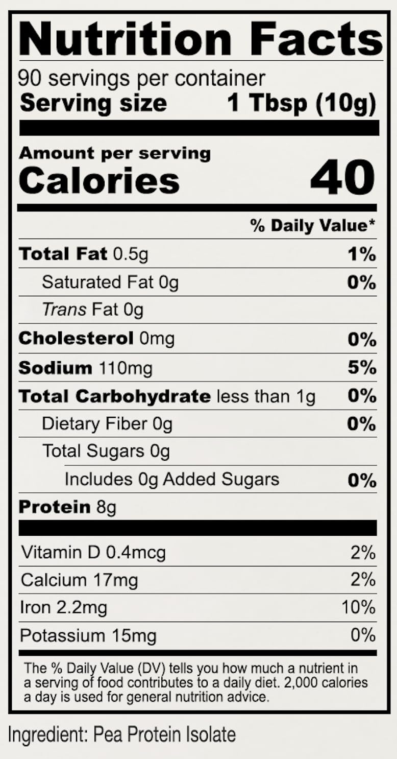 Anthony's Pea Protein Powder, 32 oz