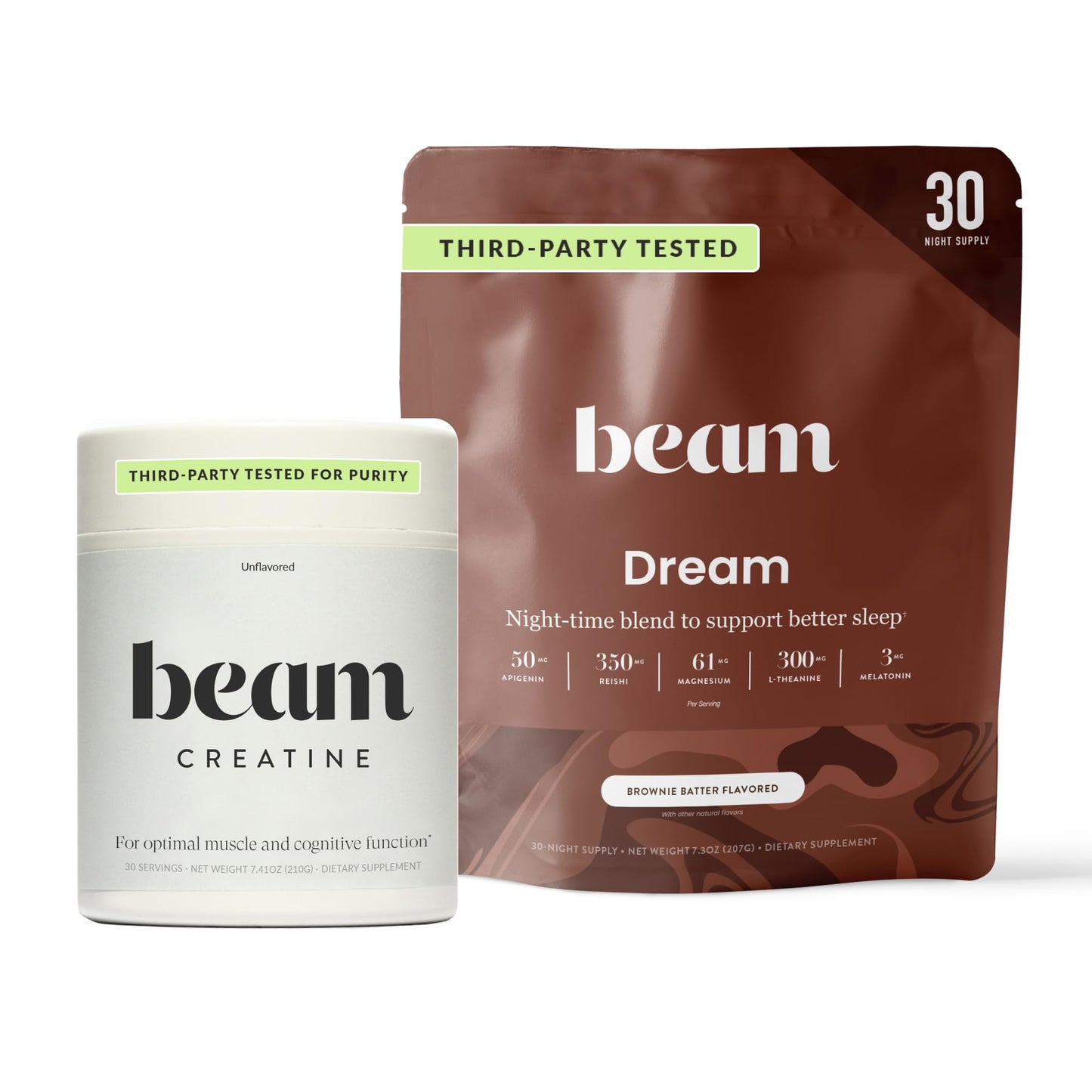 BEAM Dream Sleep Powder & Creatine Bundle, Powder