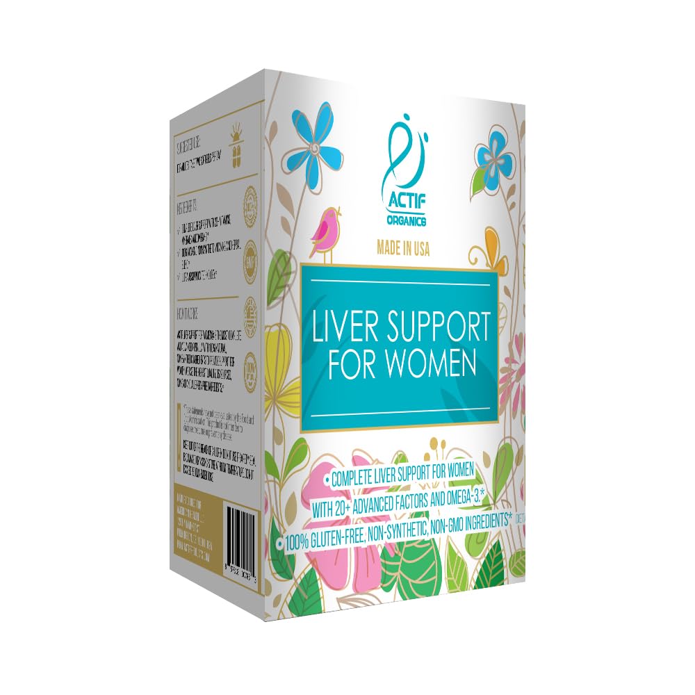 ACTIF Liver Support for Women with 20+ Advanced Factors and Omega-3 Softgel 1 Count