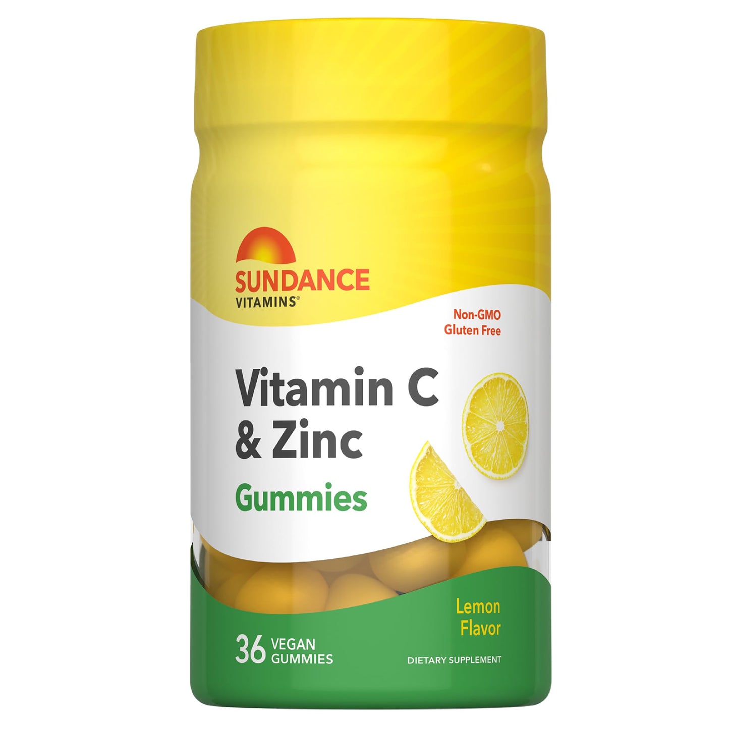 Sundance Vitamin C Gummies with Zinc for Adults, 36 Count