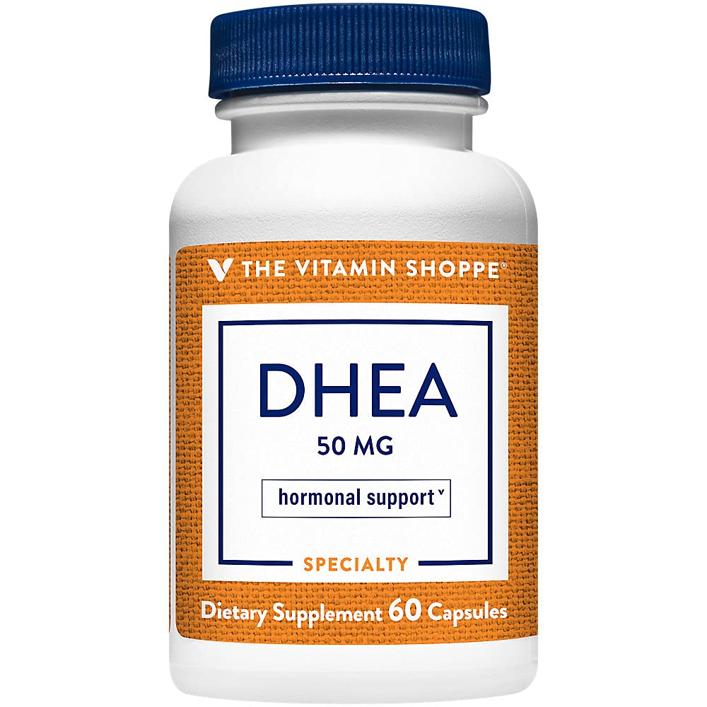 The Vitamin Shoppe DHEA 50MG, Hormonal and Healthy Aging 60 Capsules