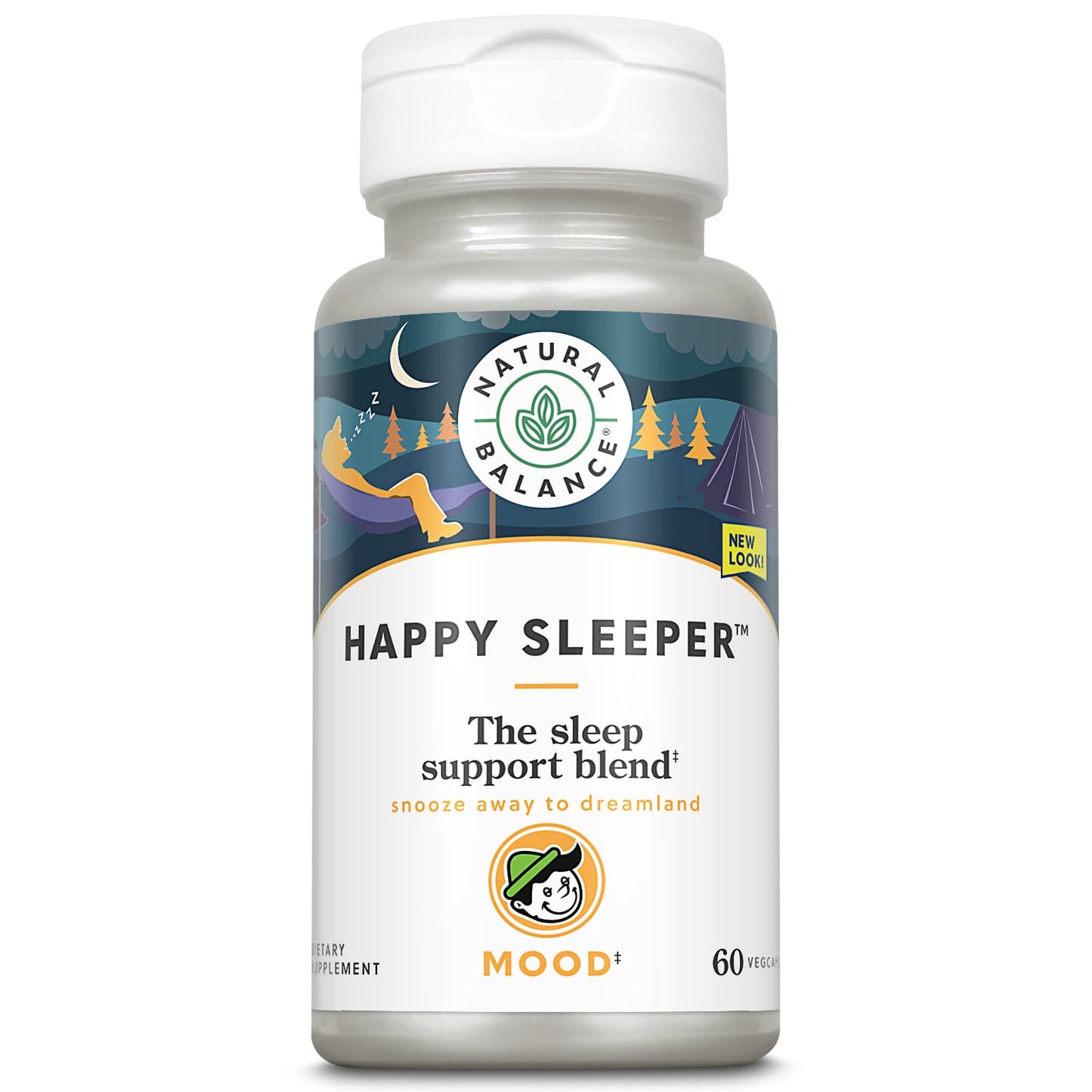Natural Balance Happy Sleeper Sleep Support Blend 60 Vegetarian Capsules