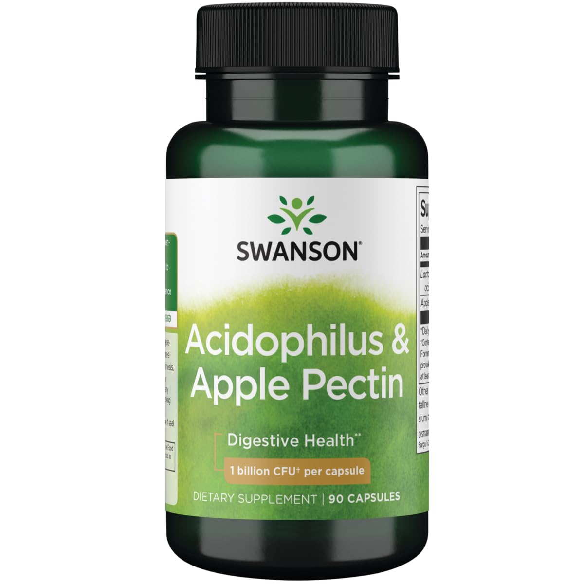 Swanson Acidophilus & Apple Pectin Capsules 90 Count