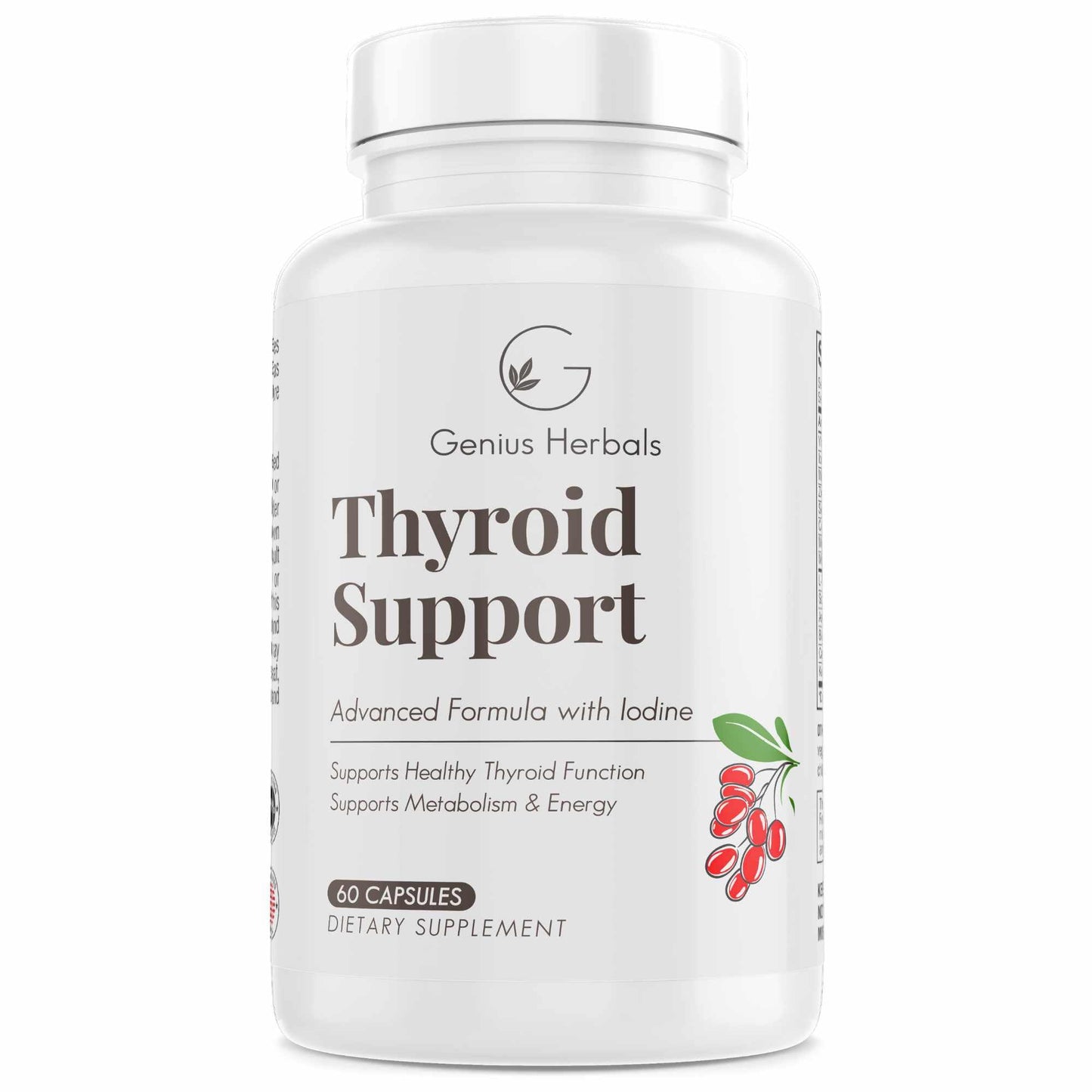 GENIUS HERBALS Thyroid Support Capsule 60 Count
