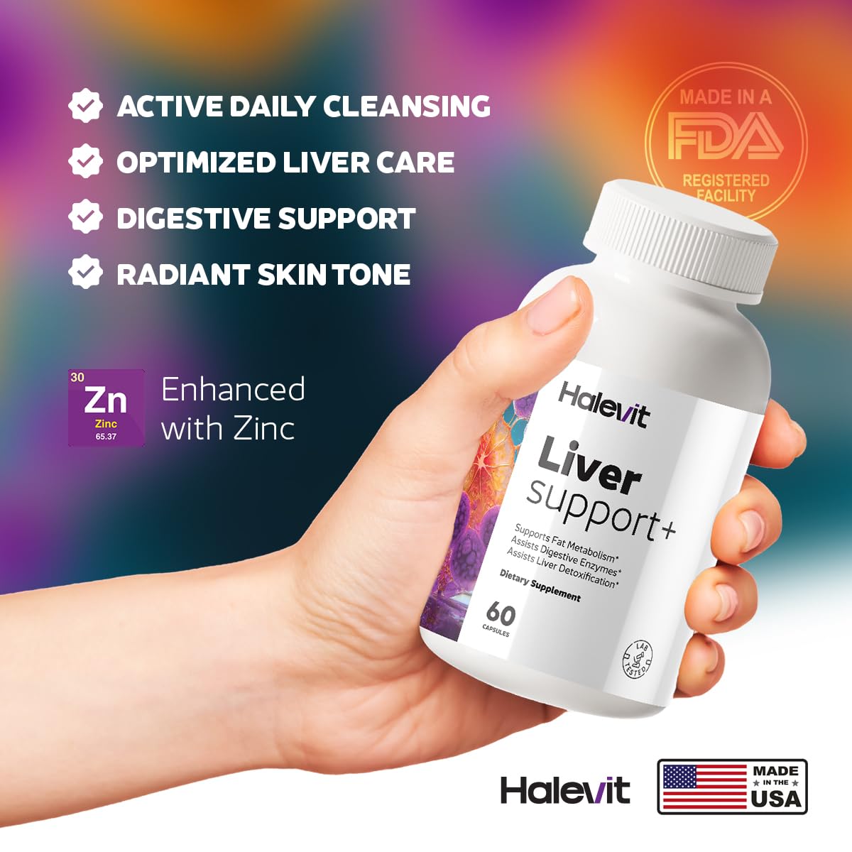 Halevit Liver Support Supplement Capsule 60 Count