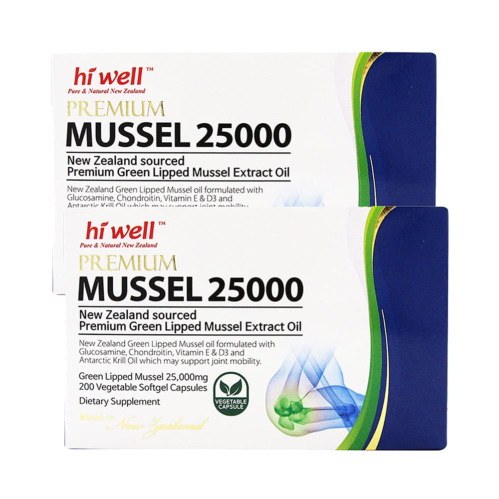 HI WELL PURE & NATURAL NEW ZEALAND Hi Well Premium Mussel 25000 Softgel 400