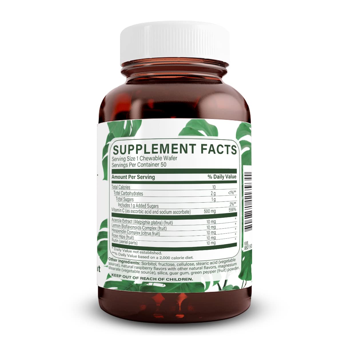 Natural Nutra Vitamin C Supplement Powder 50 Count