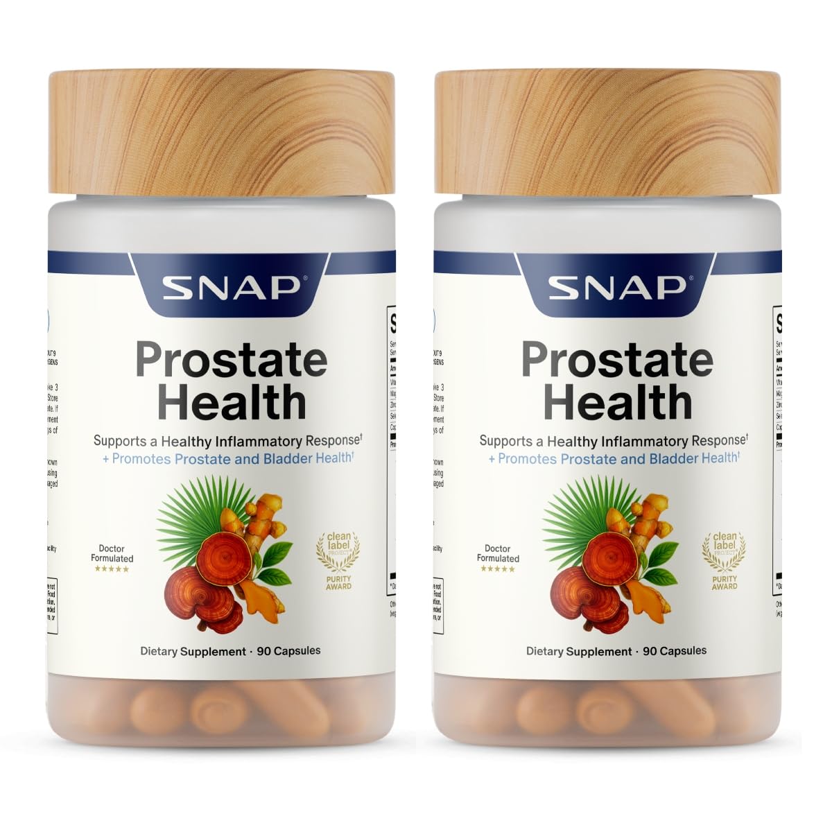 Snap Supplements Prostate Health Supplements for Men Capsule, 180 Capsules