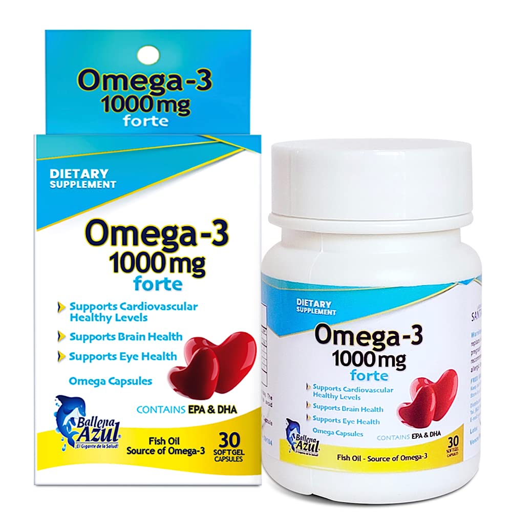 EMULSION BALLENA AZUL Ballena Azul Omega-3 Softgel 30 Count