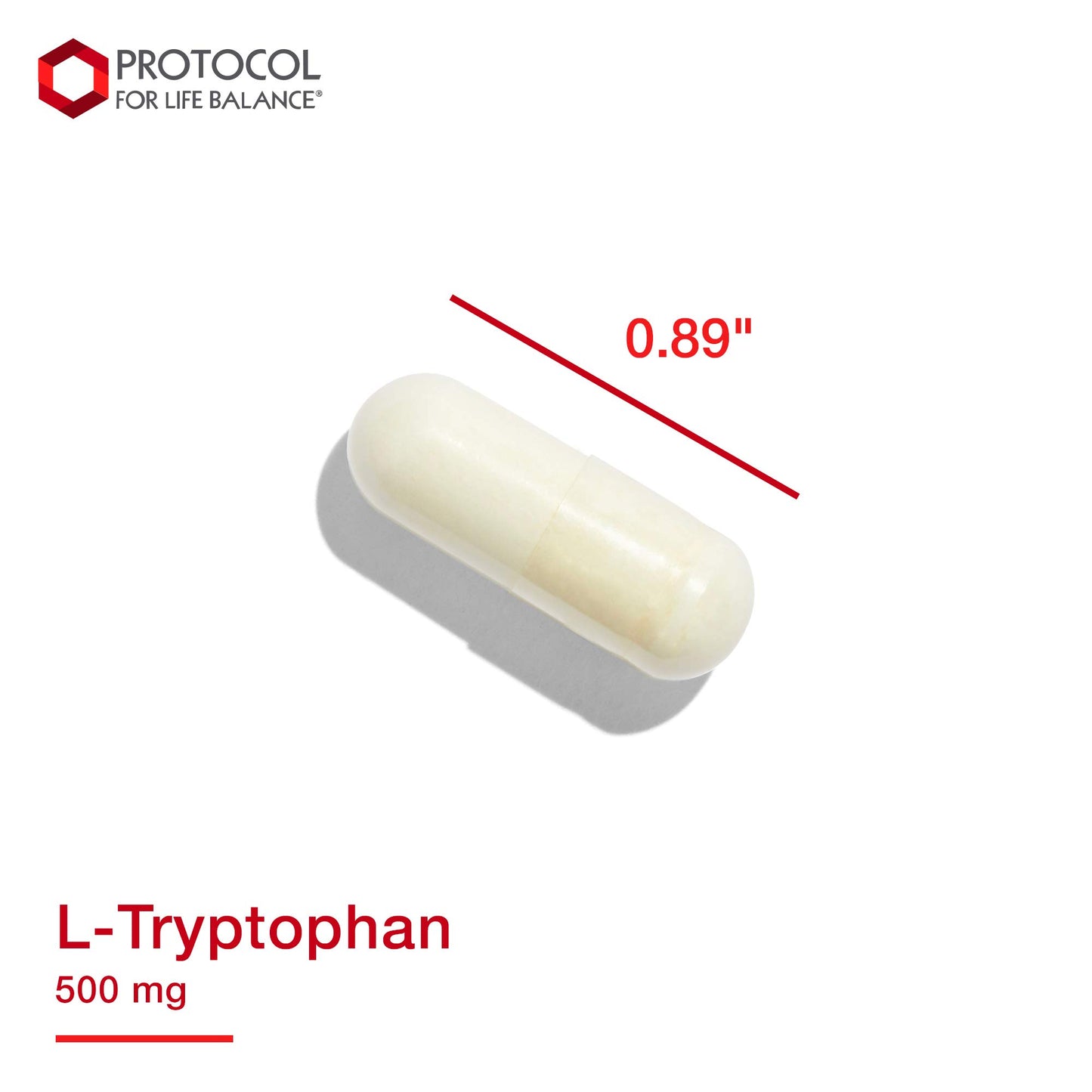 Protocol For Life Balance L-Tryptophan 500 mg Veg Capsules, 120 Count