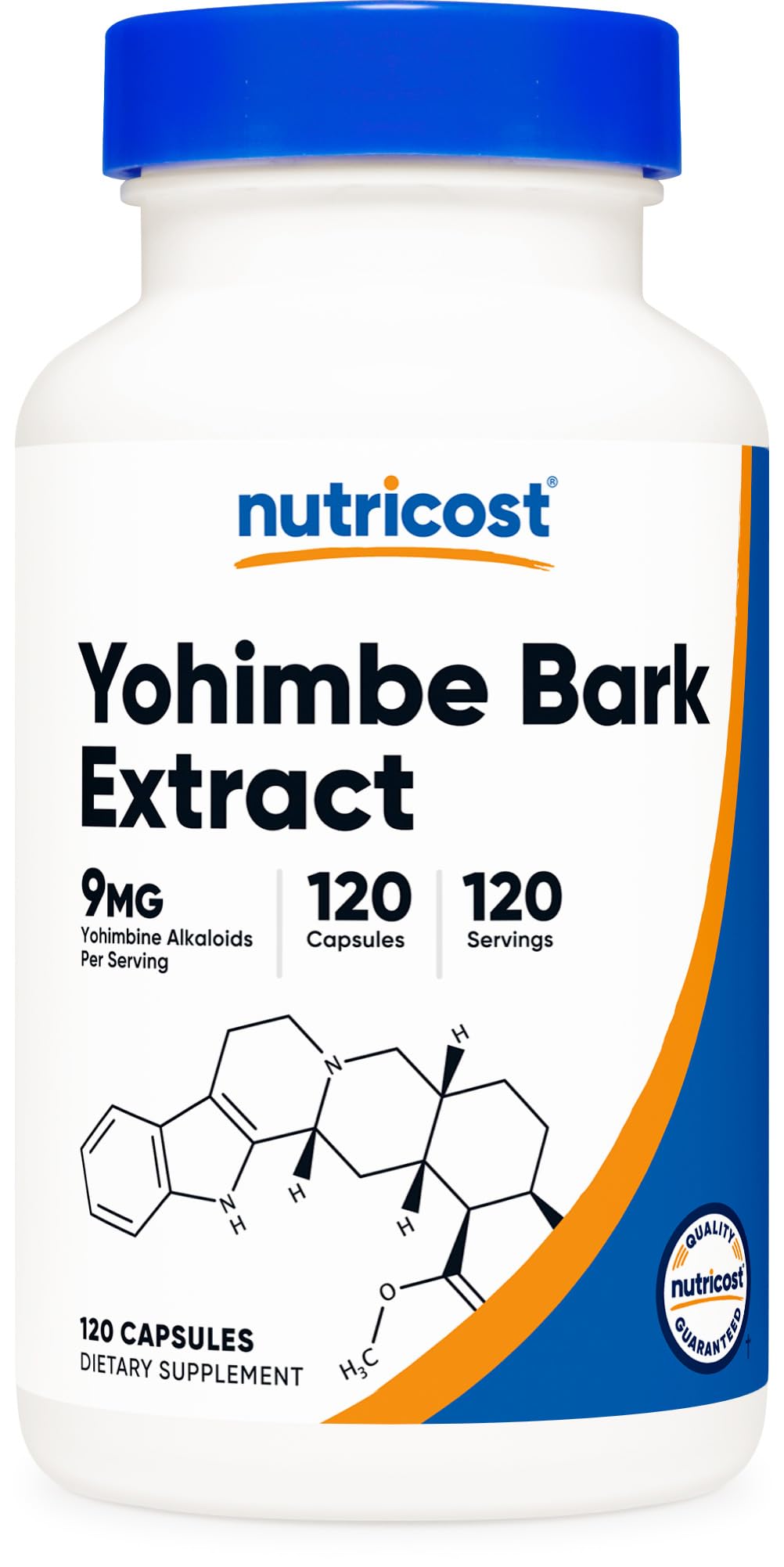 Nutricost Yohimbe Bark Extract 450mg (9mg Yohimbine Alkaloids) Capsules, 120 Count