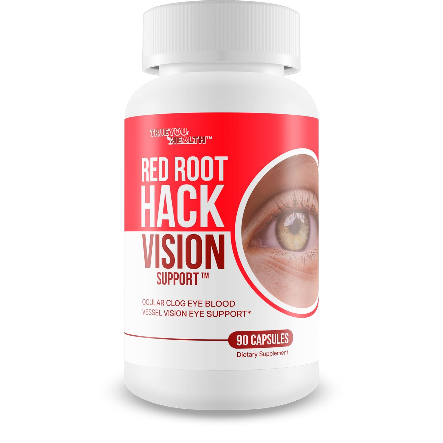 True You Health Red Root Hack Vision Supplement Capsule 90 Count