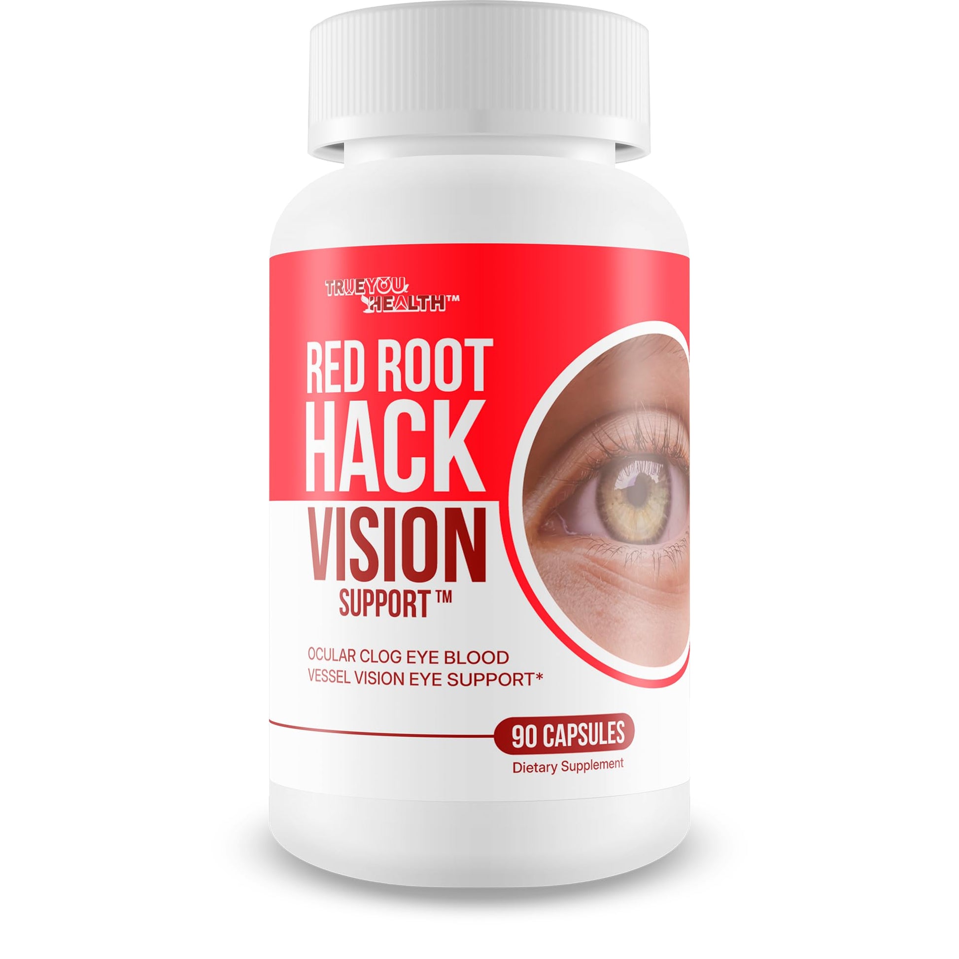True You Health Red Root Hack Vision Supplement Capsule 90 Count