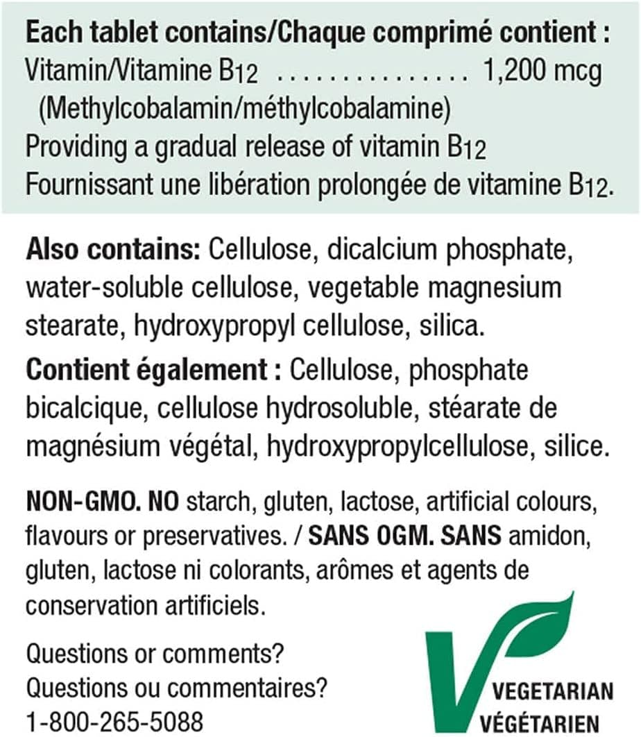 Xllent Vitamin B12 1200mcg Timed Release Tablet, 1 Bottle