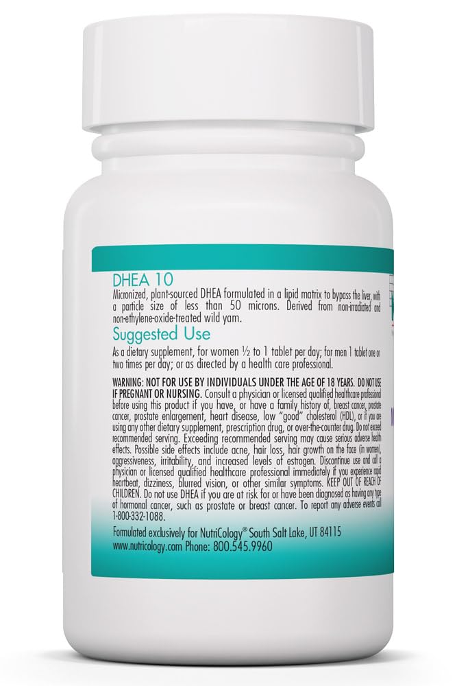 Allergy Research Group DHEA 10 mg Micronized Lipid Matrix, 60 Tablets