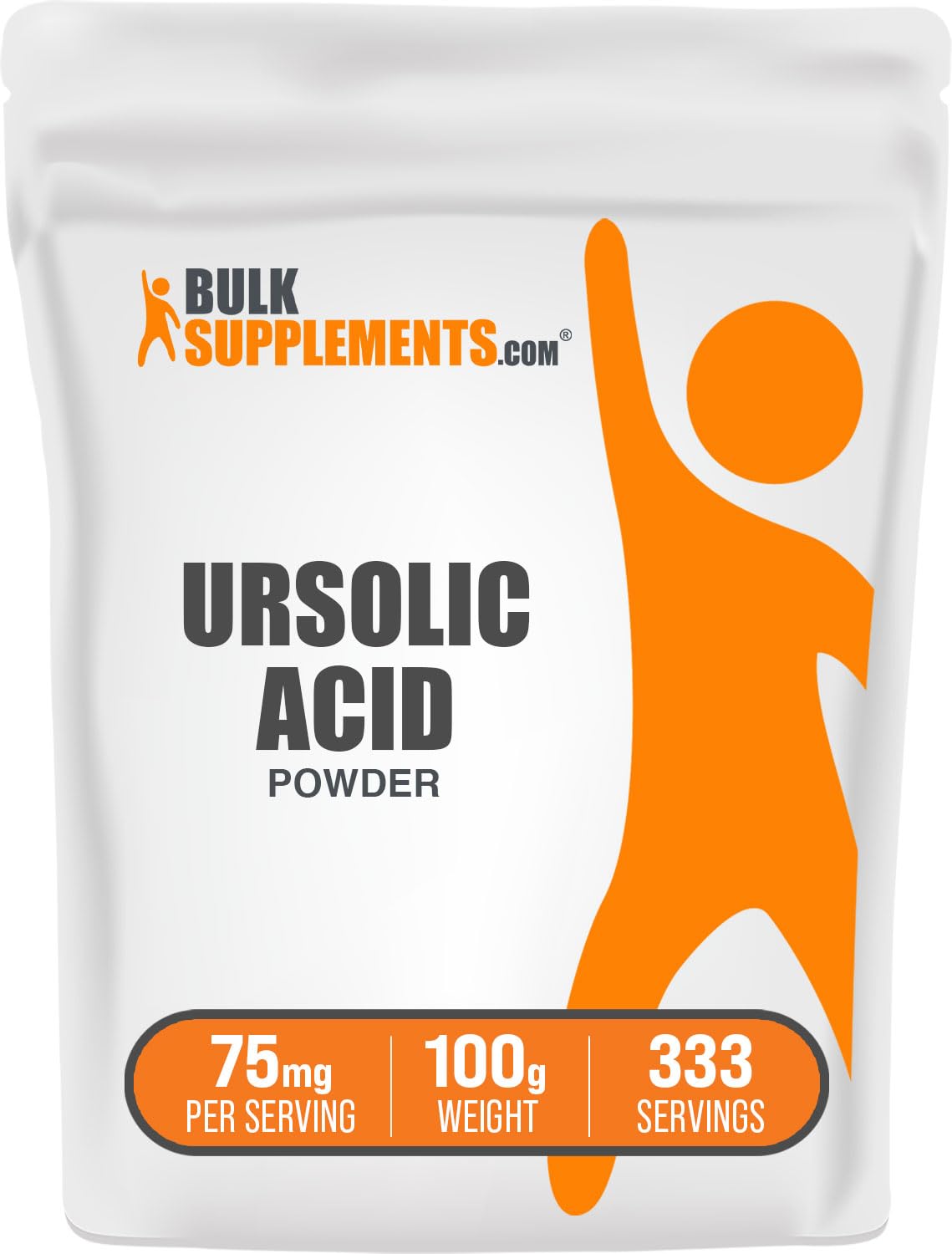 BulkSupplements Ursolic Acid Powder - 75mg per Serving, 100g (3.5 oz)