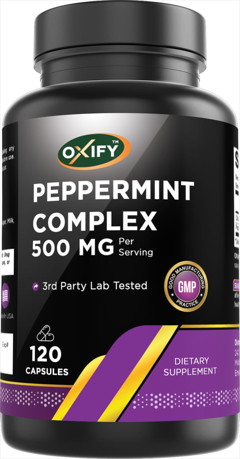 Oxify Peppermint Complex 500 mg Capsules, 120 Count