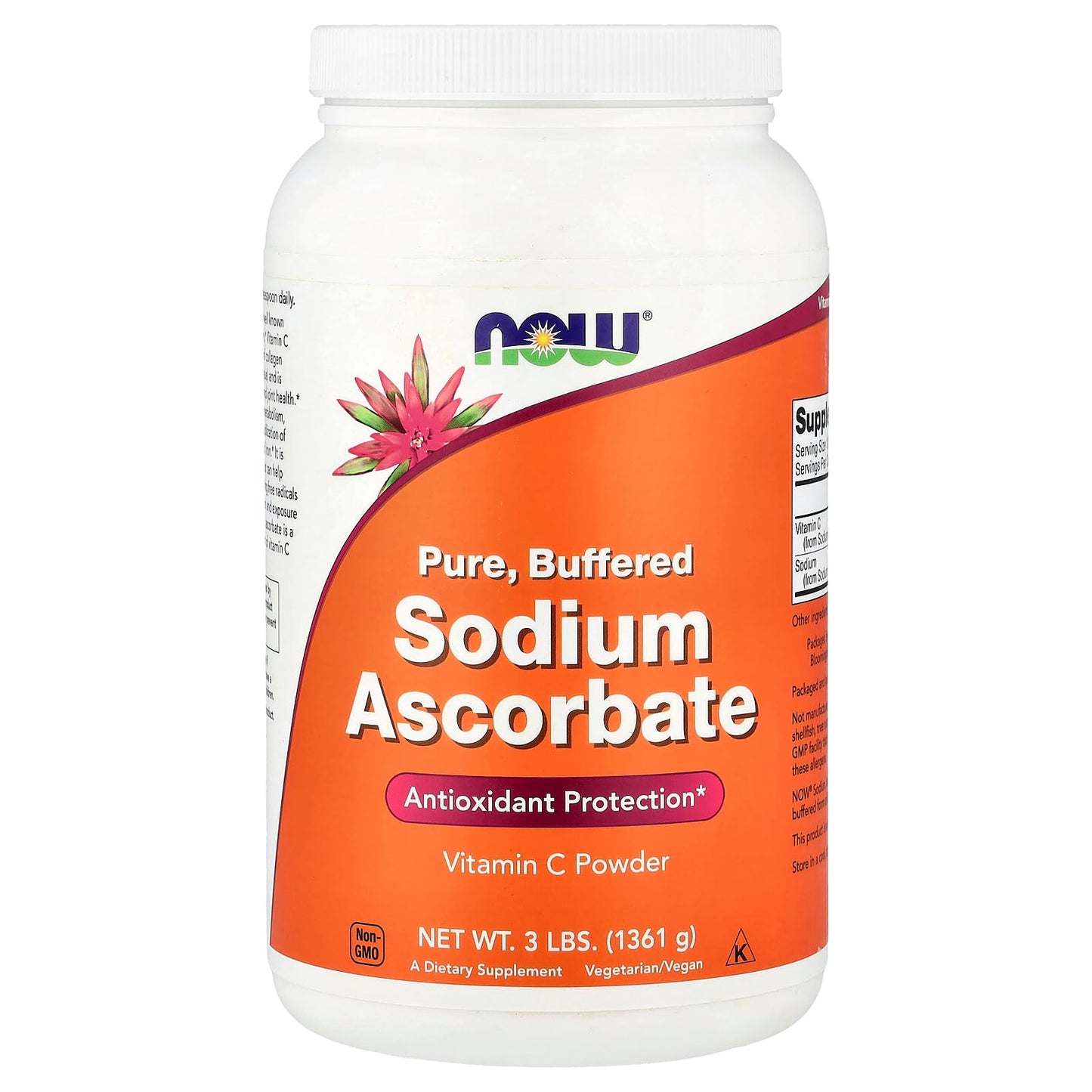 NOW Foods Sodium Ascorbate Powder 48 Ounces