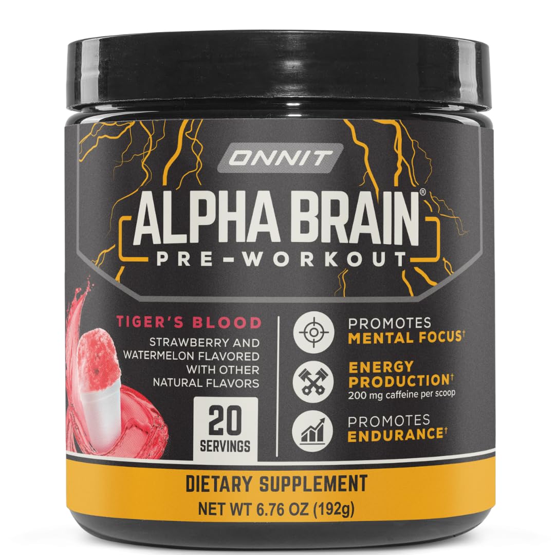 ONNIT Alpha Brain Pre-Workout Powder 6.76 oz
