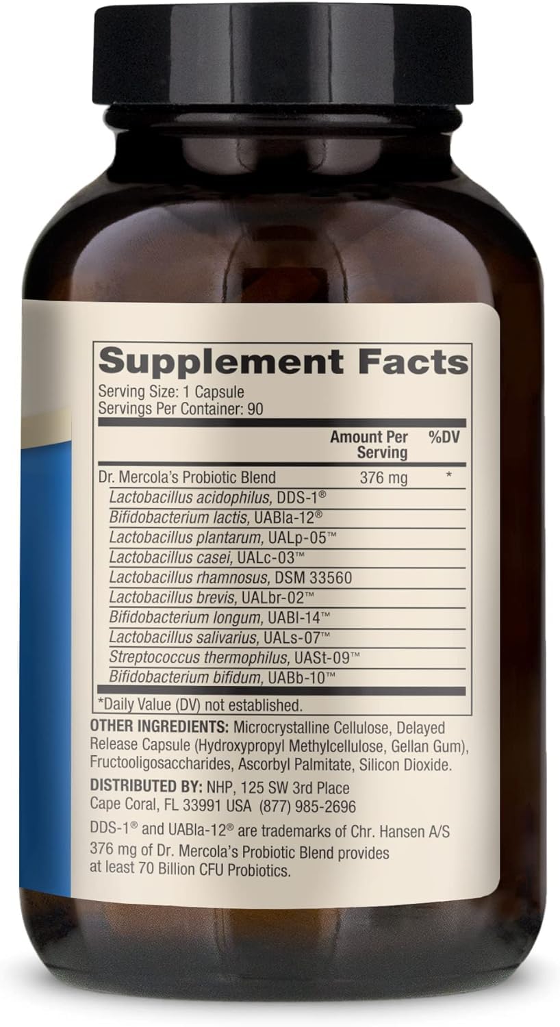 Dr. Mercola Complete Probiotics Capsule 90 Count