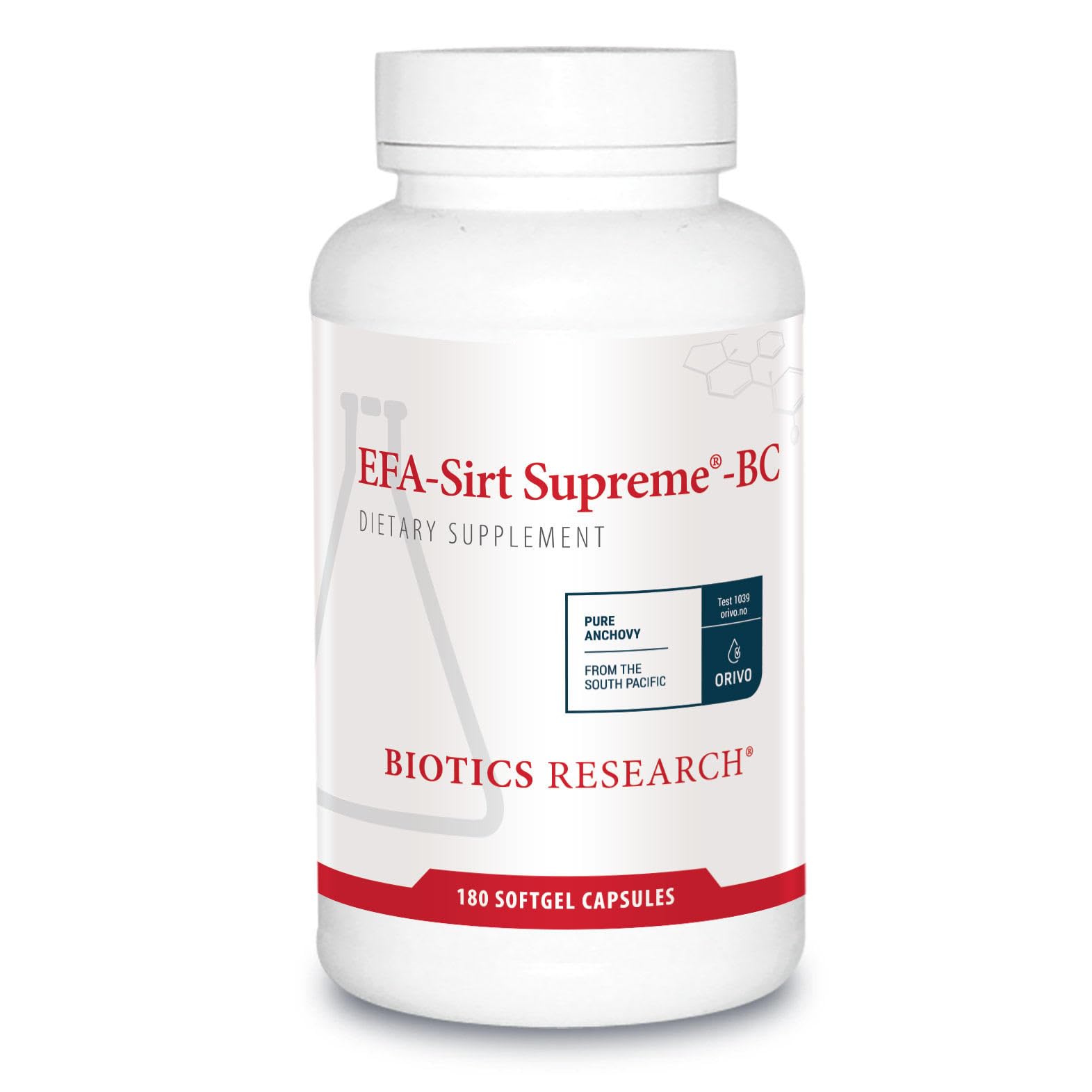 Biotics Research EFA-SIRT Supreme-BC EPA, DHA, GLA from Black Currant Seed Oil, Natural Mixed Tocopherols Cardiovascular Health Joint Comfort and Flexibility, 180 Softgels