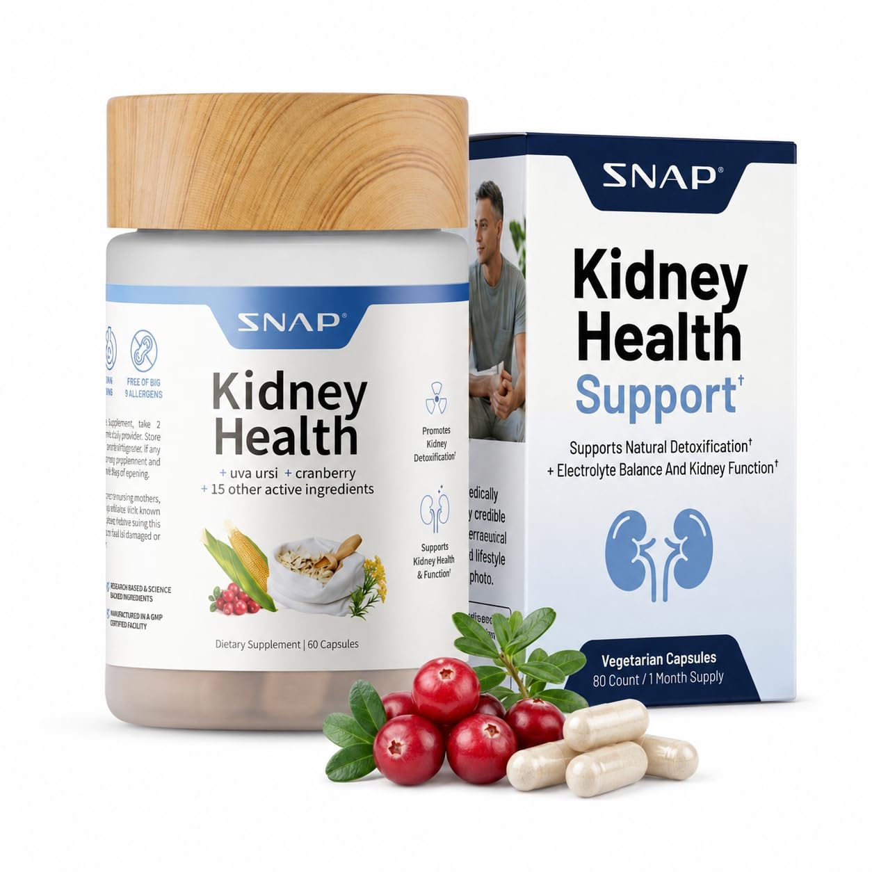Snap Supplements Kidney Health Support Capsule, 60 Capsules