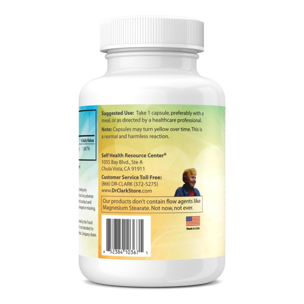 Dr Clark Store Vitamin C Supplement 1000mg Capsules, 100 Count
