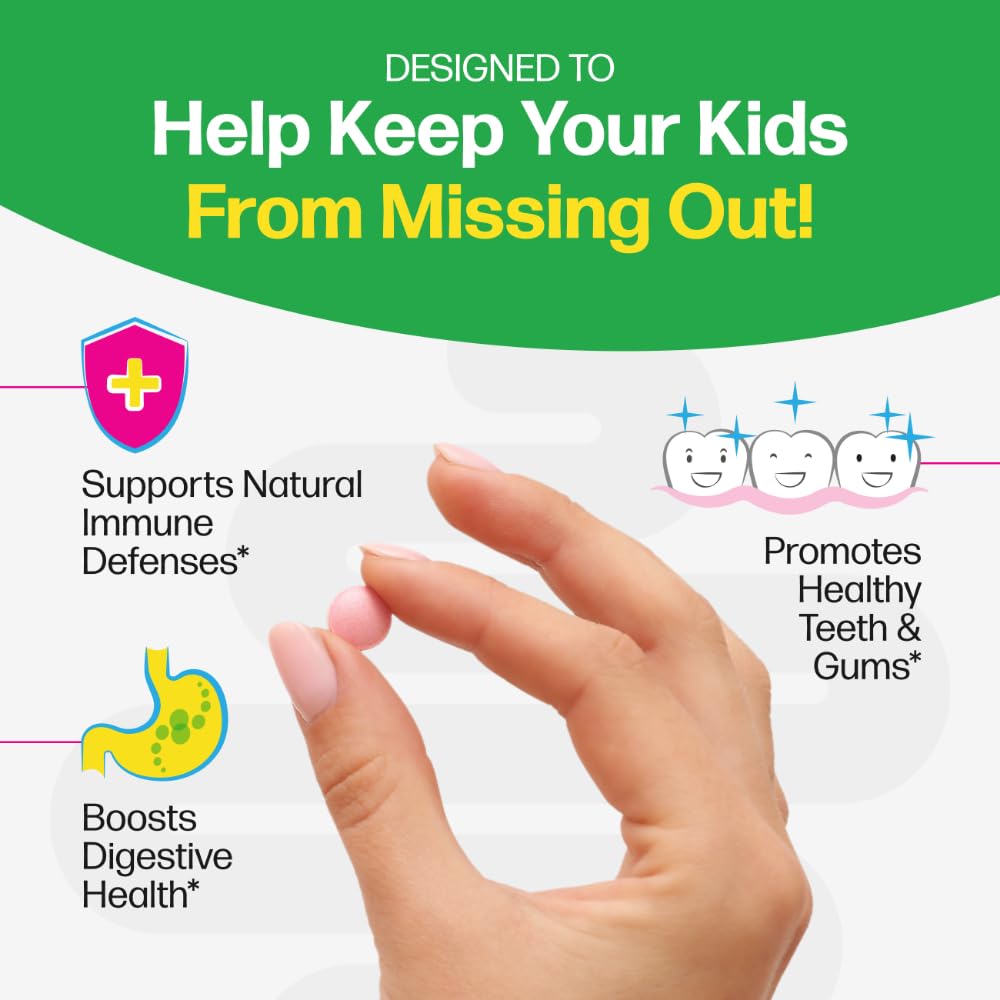 Culturelle Kids Chewable Daily Probiotic for Kids, Chewable Tablet, 30 Count
