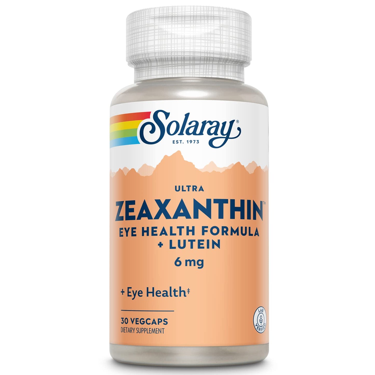 Solaray Zeaxanthin for Men & Women - Lutein and Zeaxanthin Supplement for Eyes, Vision & Macular Health Support Formula, Eye Vitamin Complex with Bilberry, Vitamin C, & Blueberry, 30 Veg Caps