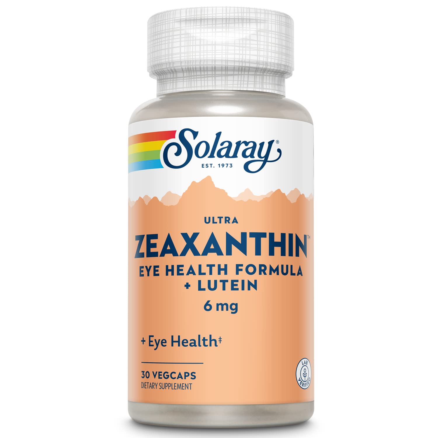 Solaray Zeaxanthin for Men & Women - Lutein and Zeaxanthin Supplement for Eyes, Vision & Macular Health Support Formula, Eye Vitamin Complex with Bilberry, Vitamin C, & Blueberry, 30 Veg Caps